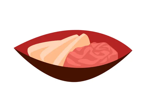 Yemek ikonu. Tabaktaki nefis et çizimi.