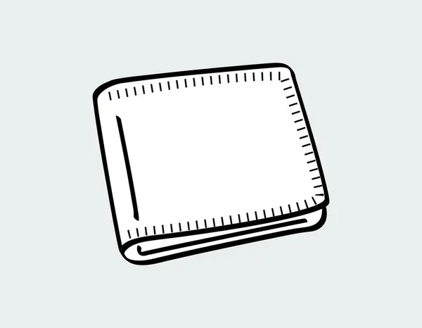 Tek cüzdan simgesi, kolay entegrasyon için minimalist vektör tasarımı