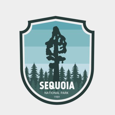 Sequoia Ulusal Parkı rozeti, amblem, sembol, çıkartma