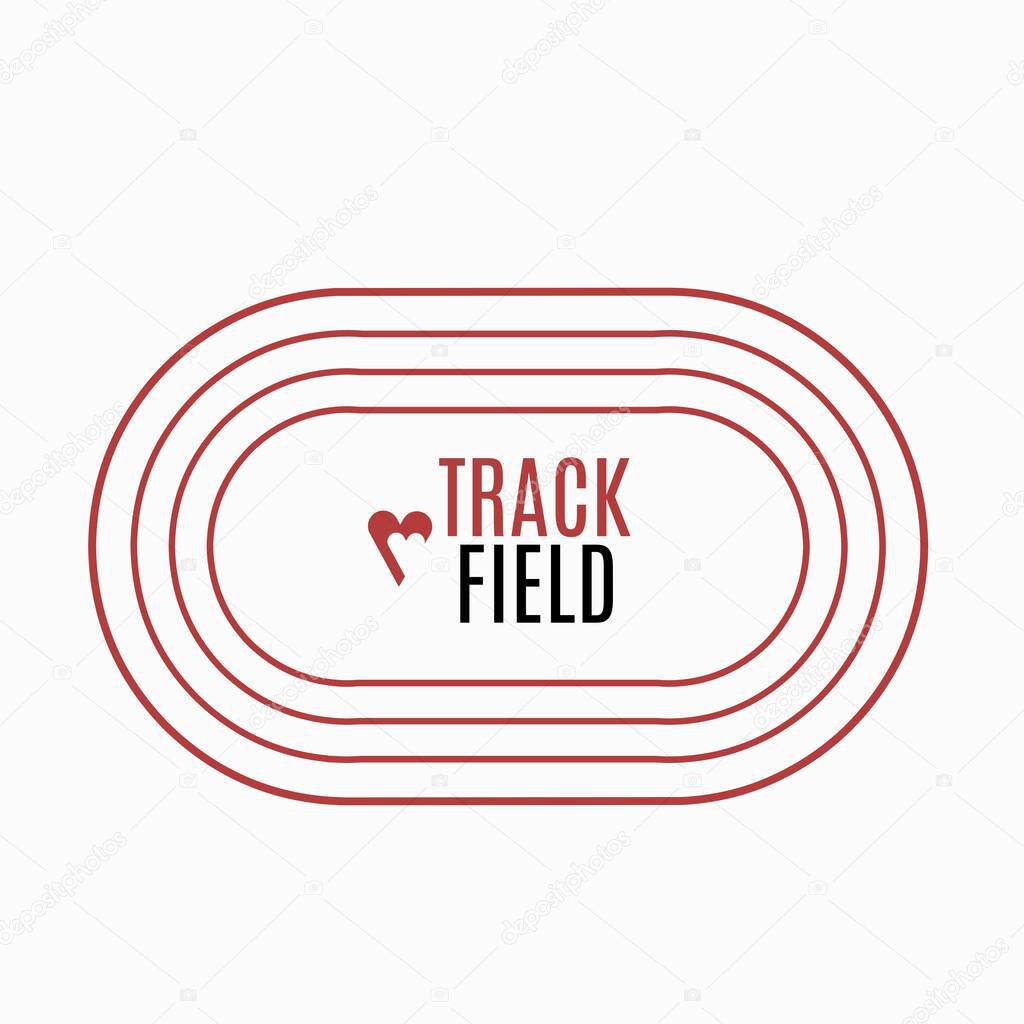 Track and Field Emblem perfect for shirt, poster, etc