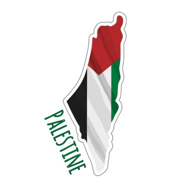 Wavin Bayrak Tasarımı ile Filistin Haritası Etiketi