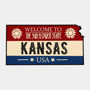 Kansas 'a hoşgeldiniz - Ayçiçeği Eyalet Tasarımı