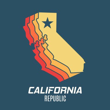 California Katman Haritası 3D Yazdırma, Giydirme vs. için mükemmel