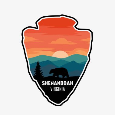 Virginia, Sunset 'teki Shenandoah Ayısı Yazdırma, Giydirme vs.