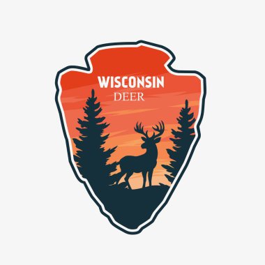 Günbatımı Manzaralı Wisconsin Geyiği Ormanda