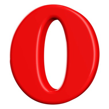 Kırmızı 3d numarası 0