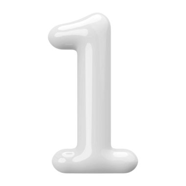 Gümüş 3D Numara 1