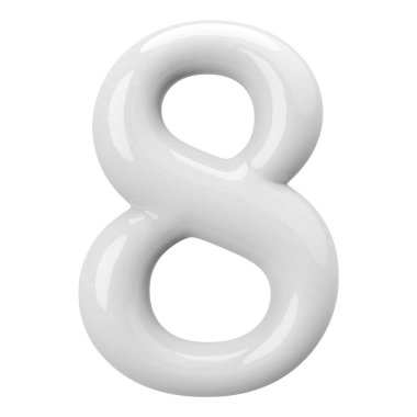 Gümüş 3D 8 numara.