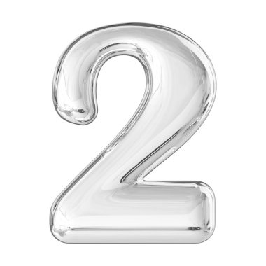 Gümüş 3D Numara 2