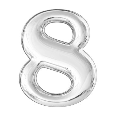 Gümüş 3D 8 numara.