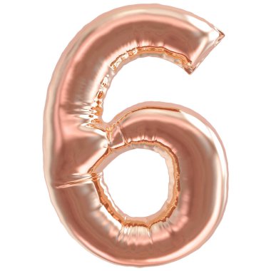 Gül Altın 3D Numara 5