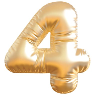 Altın köpük 3 boyutlu 4 numara