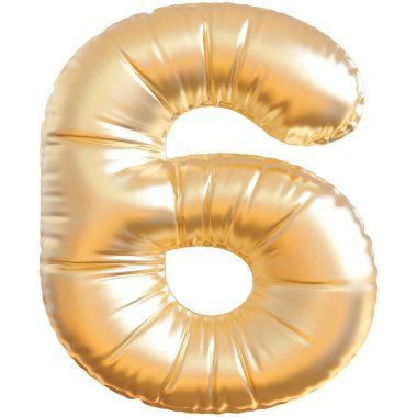 Altın köpük 3 boyutlu 6 numara