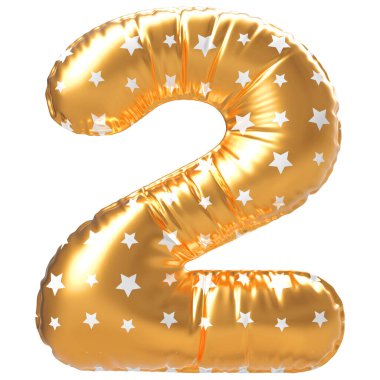 Altın köpük 3 boyutlu 2 numara