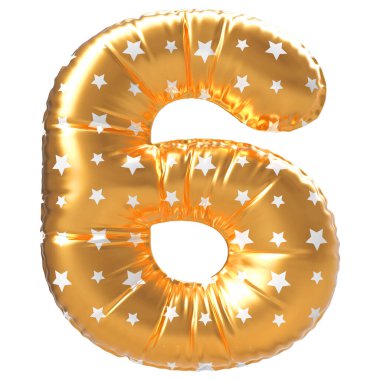 Altın köpük 3 boyutlu 6 numara