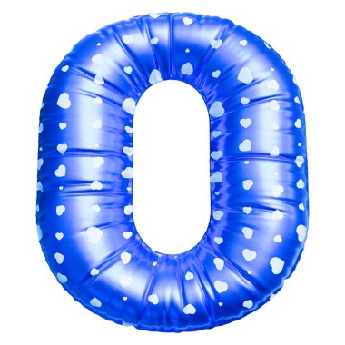 Mavi Kabarcık 3D Numara 0