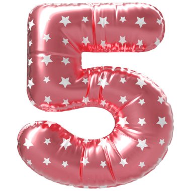 Gül Altın Baloncuğu 3 boyutlu 5 numara