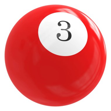 Kırmızı Top 3 numara.