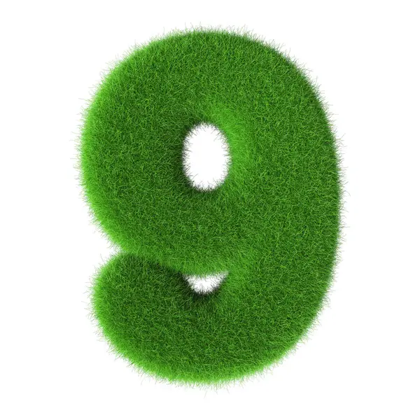 Çimen Yeşil 3D Numara 9