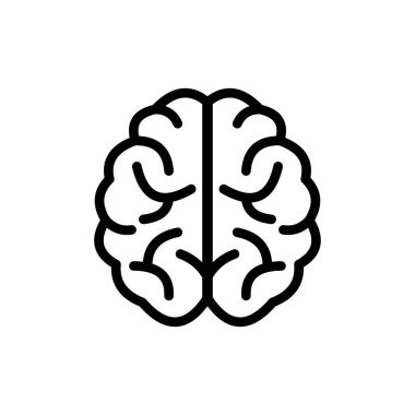 İnsan beyninin vektör çizgisi