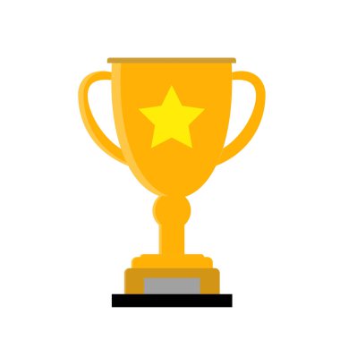 Birincilik ödülü ikonu, altın ödül, kazanan, birincilik ödülü, vektör illüstrasyonu ve ikon