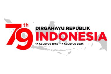 79. Endonezya logosu. Endonezya Cumhuriyeti Bağımsızlık Günü 2024.