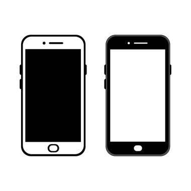 Akıllı telefon ikonu. Cep telefonu simgesi. mobil konsept ve web tasarımı için.