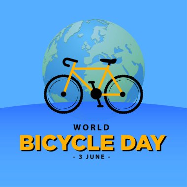 Dünya Bisiklet Günü 3 Mart 'ta dünya haritaları ve bisikletle