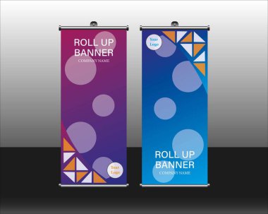 Broşür broşürü aç, afiş tasarımı dikey şablon vektörü, soyut geometrik arkaplan, modern x pankartı ve bayrak pankartı, dikdörtgen boyut.