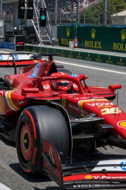 İspanya GP F1 2024, 19-23 Haziran 2024, Montmel, Barselona İspanya - La Ferrari di Charles Leclerc F1 2024