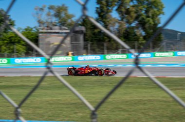 İspanya GP F1 2024, 19-23 Haziran 2024, Montmel, Barcelona İspanya - Scuderia Ferrari SF24, pista a a Barcellona GP Spagna 2024