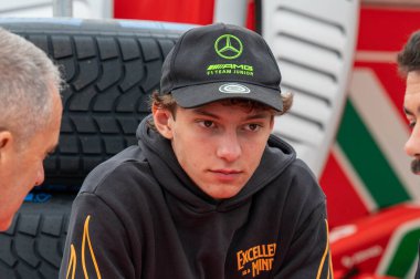 İspanya GP F1 2024 19-23 Haziran 2024 Montmel, Barselona İspanya - Kimi Antonelli pilotu F2 Mercedes