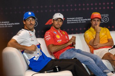 İspanya GP F1 2024, 19-23 Haziran 2024, Montmel, Barselona İspanya - Carlos Sainz ve Daniel Ricciardo piloti F1
