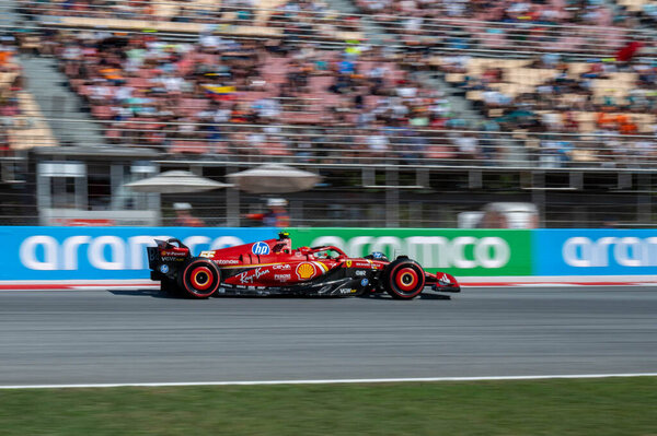 Spanish GP F1 2024 on June 19-23, 2024 at Montmel, Barcelona Spain - Scuderia Ferrari SF24 in pista a Barcellona GP Spagna 2024