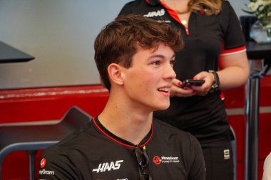 Macaristan GP F1 2024, 17 Temmuz 2024, Budapeşte, Macaristan - Haas Formula 1 pilotu Oliver Bearman
