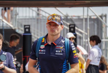 Macaristan GP F1 2024 19 Temmuz 2024 tarihinde Budapeşte, Macaristan - Formula 1 Red Bull için Max Verstappen sürücüsü