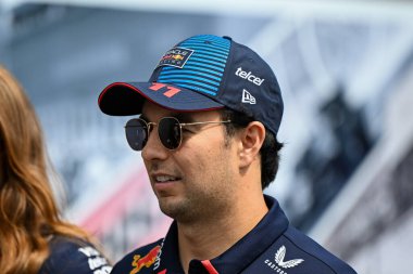 Macaristan GP F1 2024, 21 Temmuz 2024, Budapeşte, Macaristan - Red Bull Formula 1 pilotu Sergio Perez