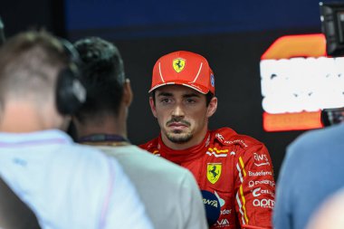 Macaristan GP F1 2024, 21 Temmuz 2024, Budapeşte, Macaristan - Ferrari Formula 1 Charles Leclerc sürücüsü