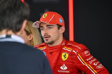Macaristan GP F1 2024, 21 Temmuz 2024, Budapeşte, Macaristan - Ferrari Formula 1 Charles Leclerc sürücüsü