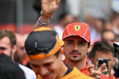 Macaristan GP F1 2024, 21 Temmuz 2024, Budapeşte, Macaristan - Ferrari Formula 1 Charles Leclerc sürücüsü