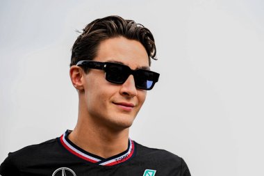 Macaristan GP F1 2024, 21 Temmuz 2024, Budapeşte, Macaristan - Mercedes için Formula 1 George Russell sürücüsü