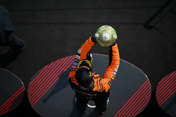 stock image Hungarian GP F1 2024 on July 21 2024 at Budapest, Hungary - Formula 1 Oscar Piastri driver for McLaren