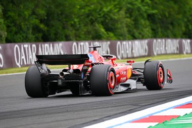 Macaristan GP F1 2024, 21 Temmuz 2024, Budapeşte, Macaristan - Ferrari Formula 1 Charles Leclerc sürücüsü