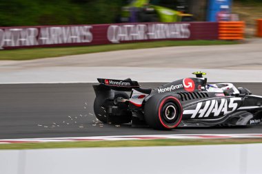 Macaristan GP F1 2024, 21 Temmuz 2024, Budapeşte, Macaristan - Haas için Formula 1 Nico Hulkenberg sürücüsü