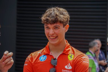 Belçika GP F1 2024, 25 Temmuz 2024, Spa Francorchamps, Belçika - Haas için Formula 1 Oliver Bearman sürücüsü