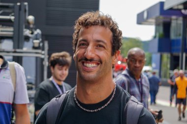 Belçika GP F1 2024, 25 Temmuz 2024, Spa Francorchamps, Belçika - Formula 1 Yarışçısı Daniel Ricciardo