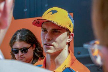 Belçika GP F1 2024, 25 Temmuz 2024, Spa Francorchamps, Belçika - McLaren için Formula 1 Oscar Piastri sürücüsü