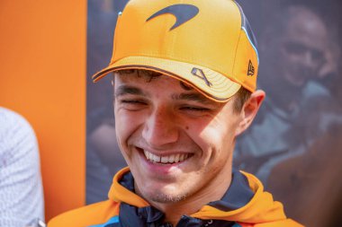 Belçika GP F1 2024, 25 Temmuz 2024, Spa Francorchamps, Belçika - McLaren için Formula 1 Lando Norris sürücüsü