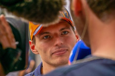 Belçika GP F1 2024, 25 Temmuz 2024, Spa Francorchamps, Belçika - Red Bull için Formula 1 Max Verstappen sürücüsü