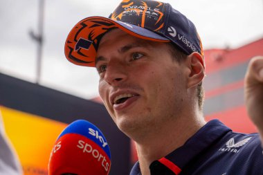 Belçika GP F1 2024, 25 Temmuz 2024, Spa Francorchamps, Belçika - Red Bull için Formula 1 Max Verstappen sürücüsü